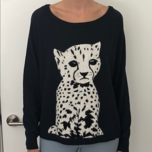 French Connection Sweaters - French Connection Cheetah Sweater